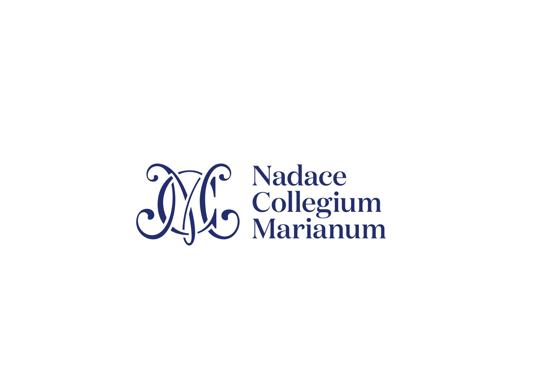 Nadace Collegium Marianum_logo_05_horizontalni_modra